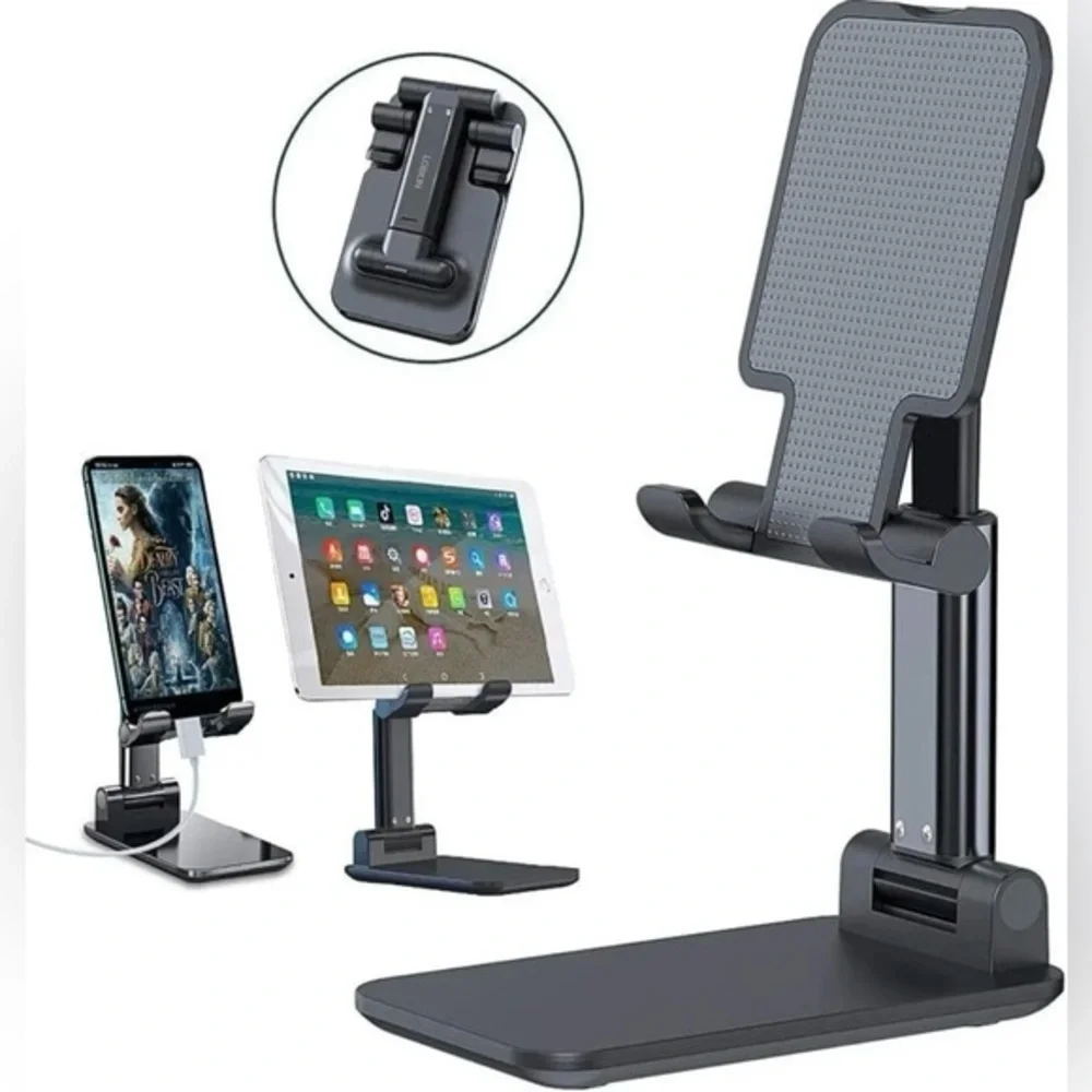 Phone Stand Foldable Portable Adjustable Tablet Cell Phone Holder Charging Dock